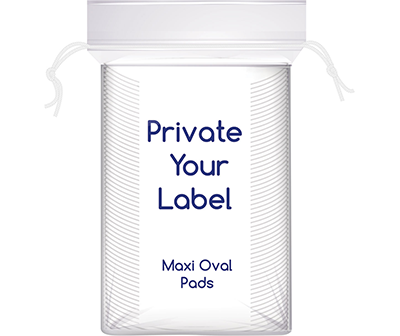 Private Label Maxi Oval Pads